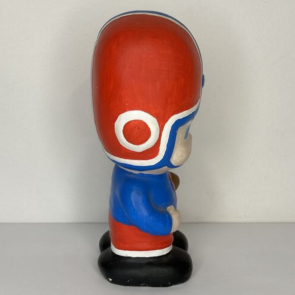 Vintage Football Player Ceramic  Figurine #5 Red And Blue 1970’s - Picture 9 of 10